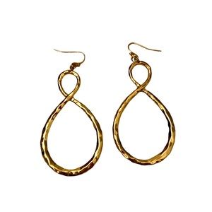 Imitation Gold Drop Earrings. Used. Some Wear And Tear. Make An Offer.